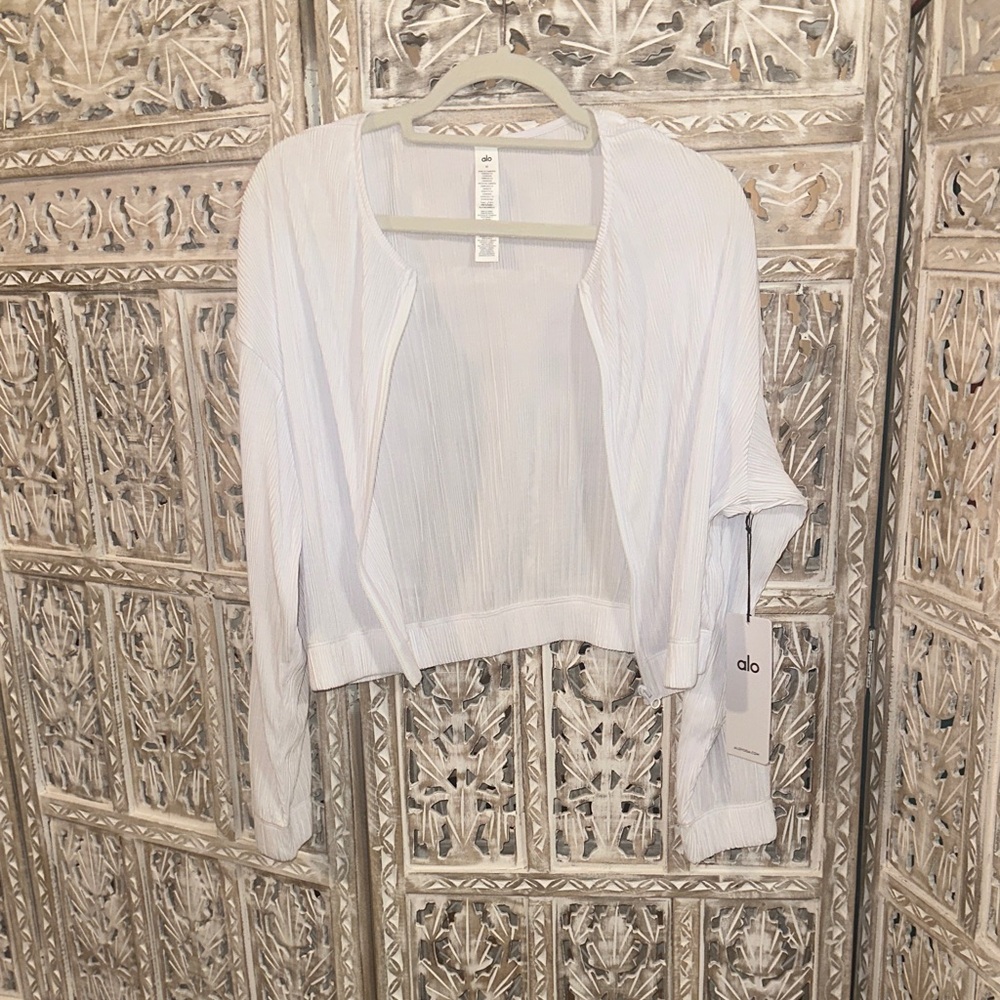 ALO Plisse Jacket and Skirt Set - Picture 3 of 9